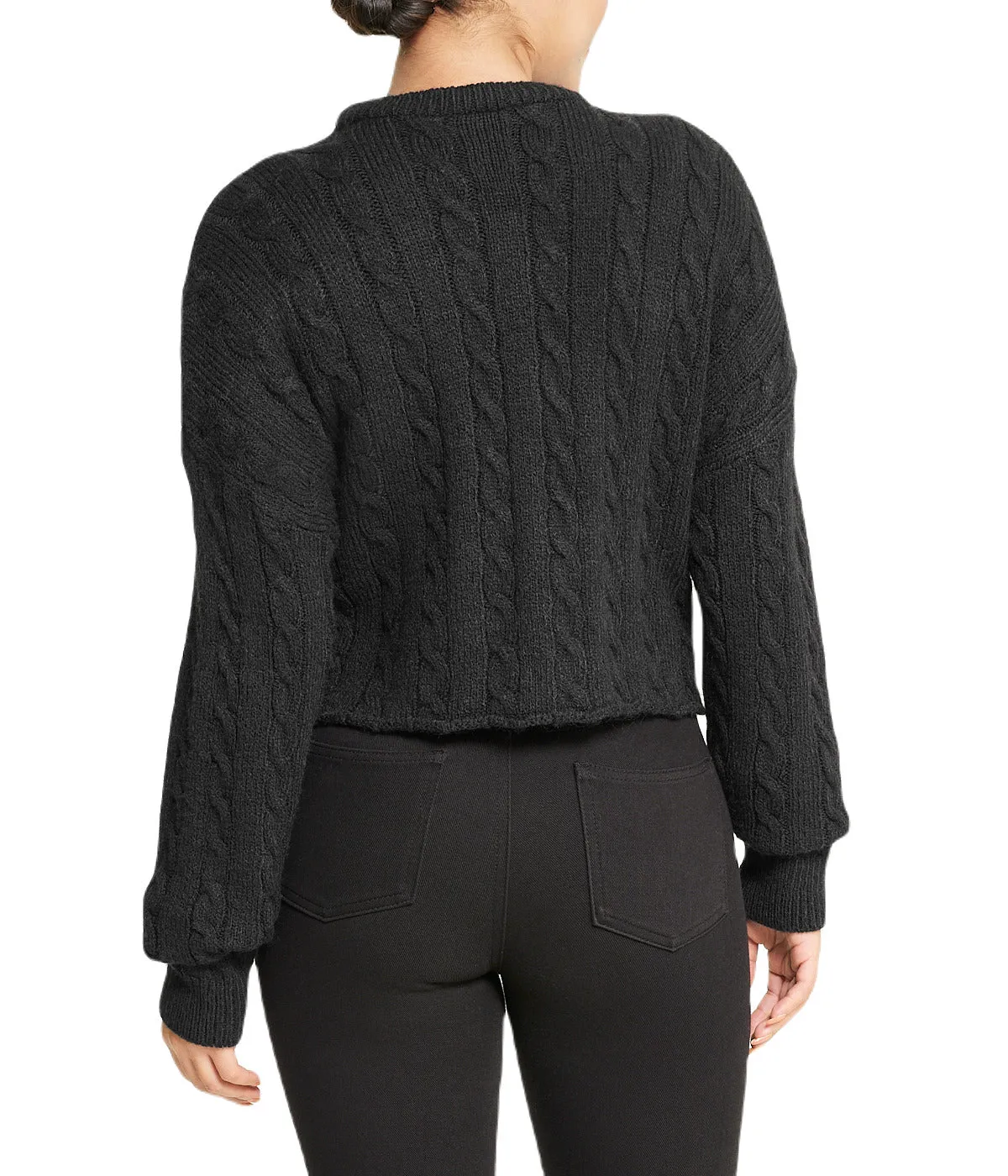#1 Best Seller: Cropped Boxy Cable Knit Sweater  Going Fast!