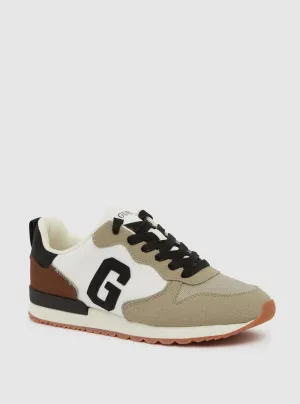 Beige Black Adax Sneakers Guess