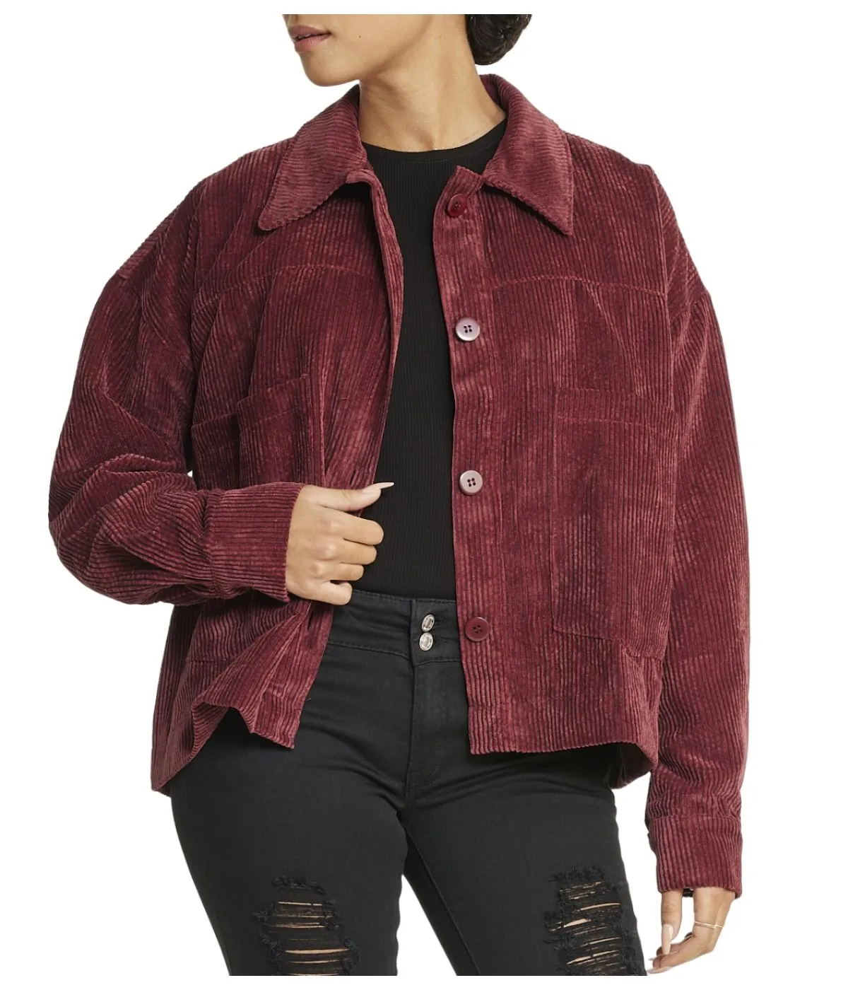 Best-Selling Velvet Corduroy Shacket  Almost Sold Out!