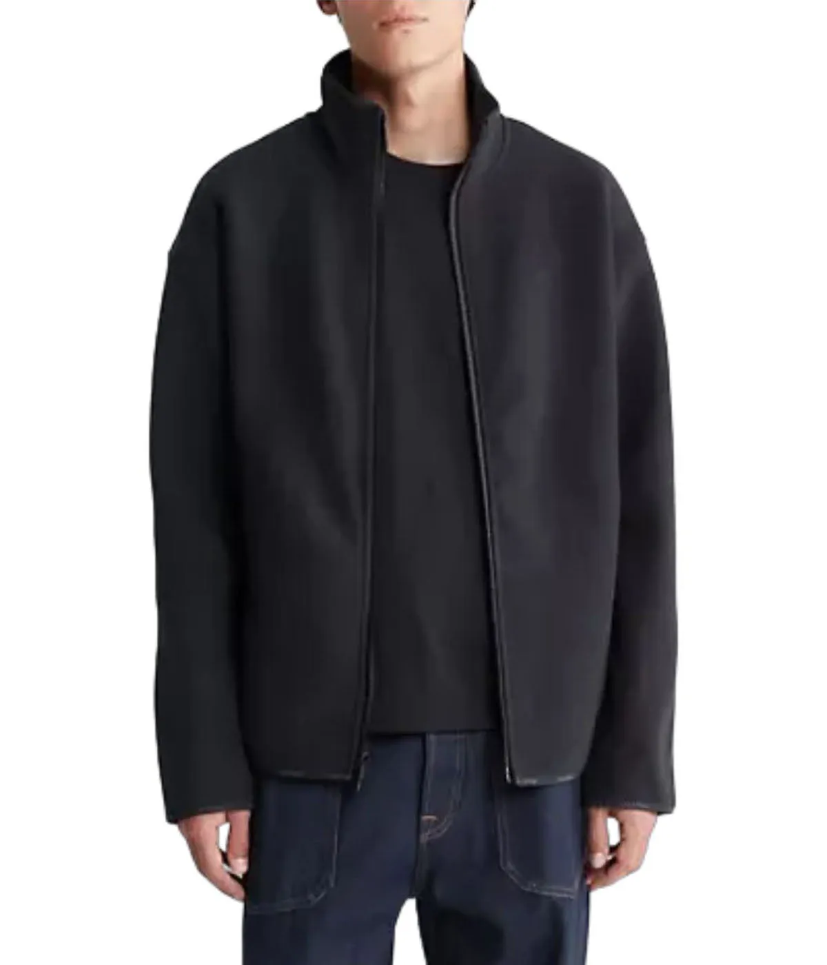 BestSelling Long Sleeve Polar Fleece Fz Jacket Black  Almost Sold Out!