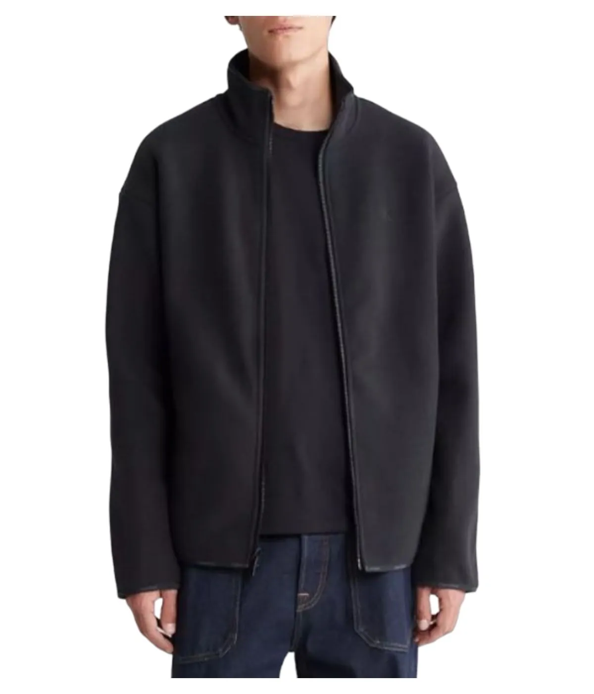 BestSelling Long Sleeve Polar Fleece Fz Jacket Black  Almost Sold Out!