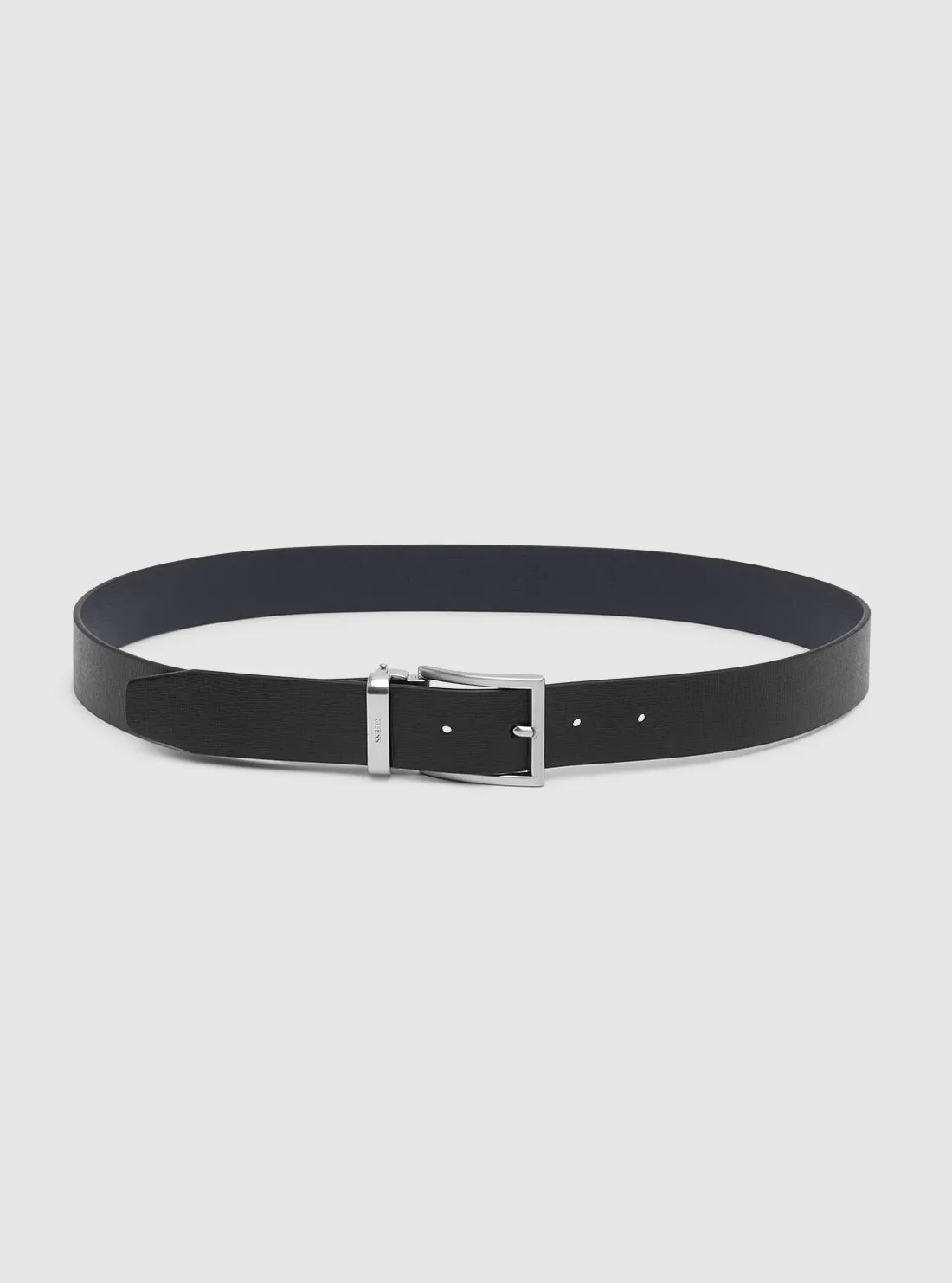 Black Certosa Saffiano Belt Guess