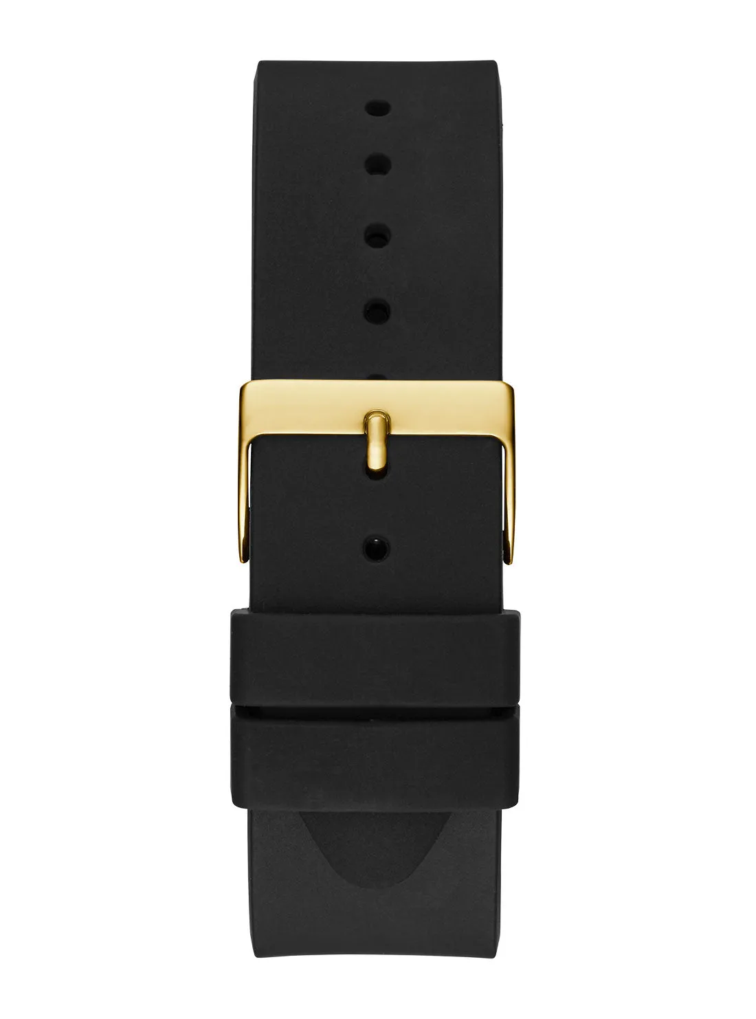 Black Gold Idol Silicone Watch Guess