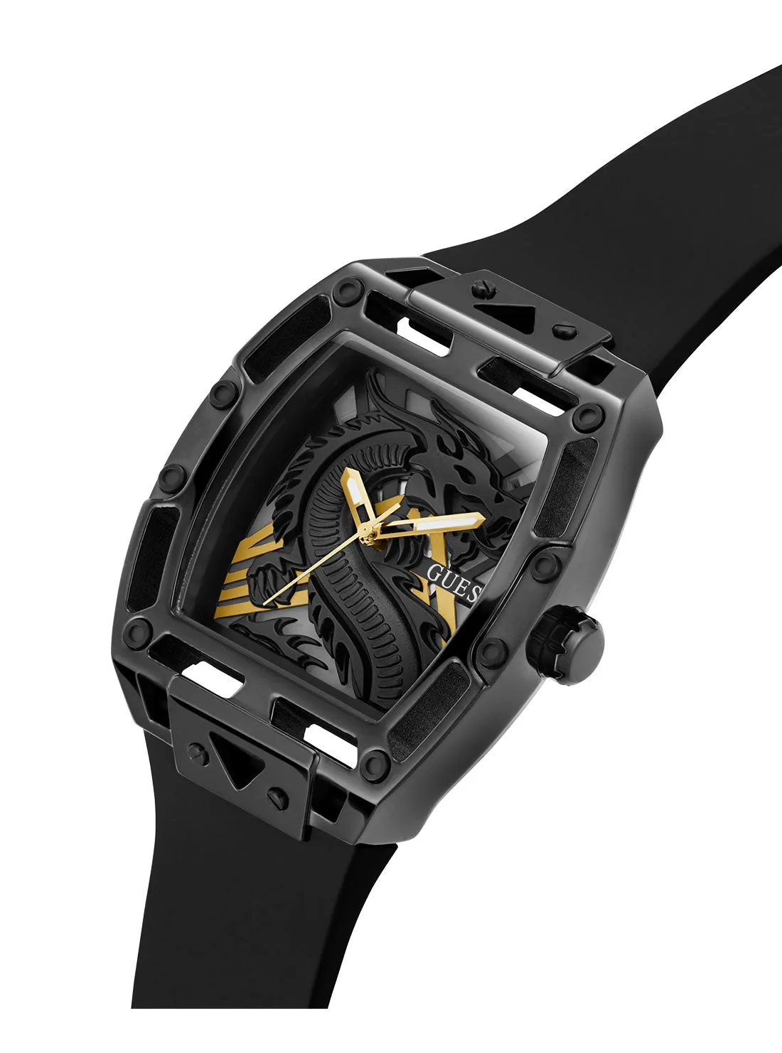 Black Legend Silicone Dragon Watch Guess