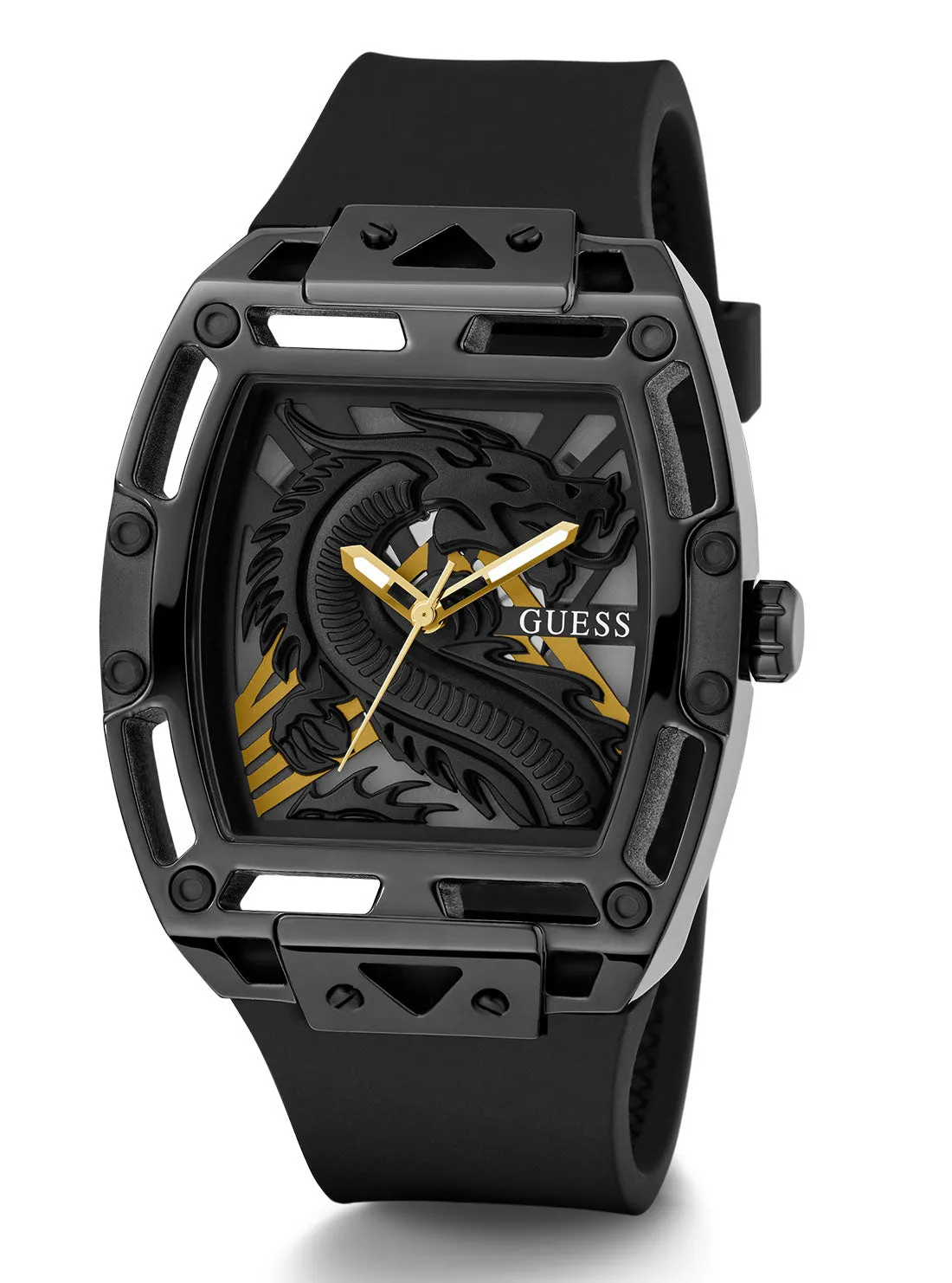 Black Legend Silicone Dragon Watch Guess