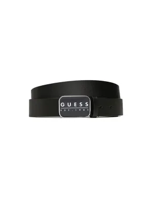 Black Nola Logo Dress Belt Guess