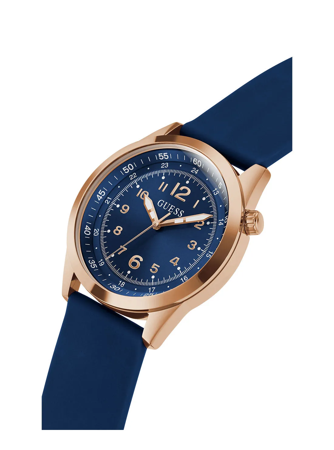 Blue Max Silicone Watch Guess