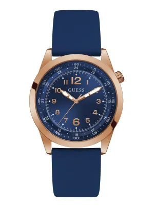 Blue Max Silicone Watch Guess