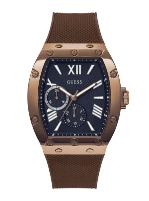 Brown Falcon Silicone Watch Guess