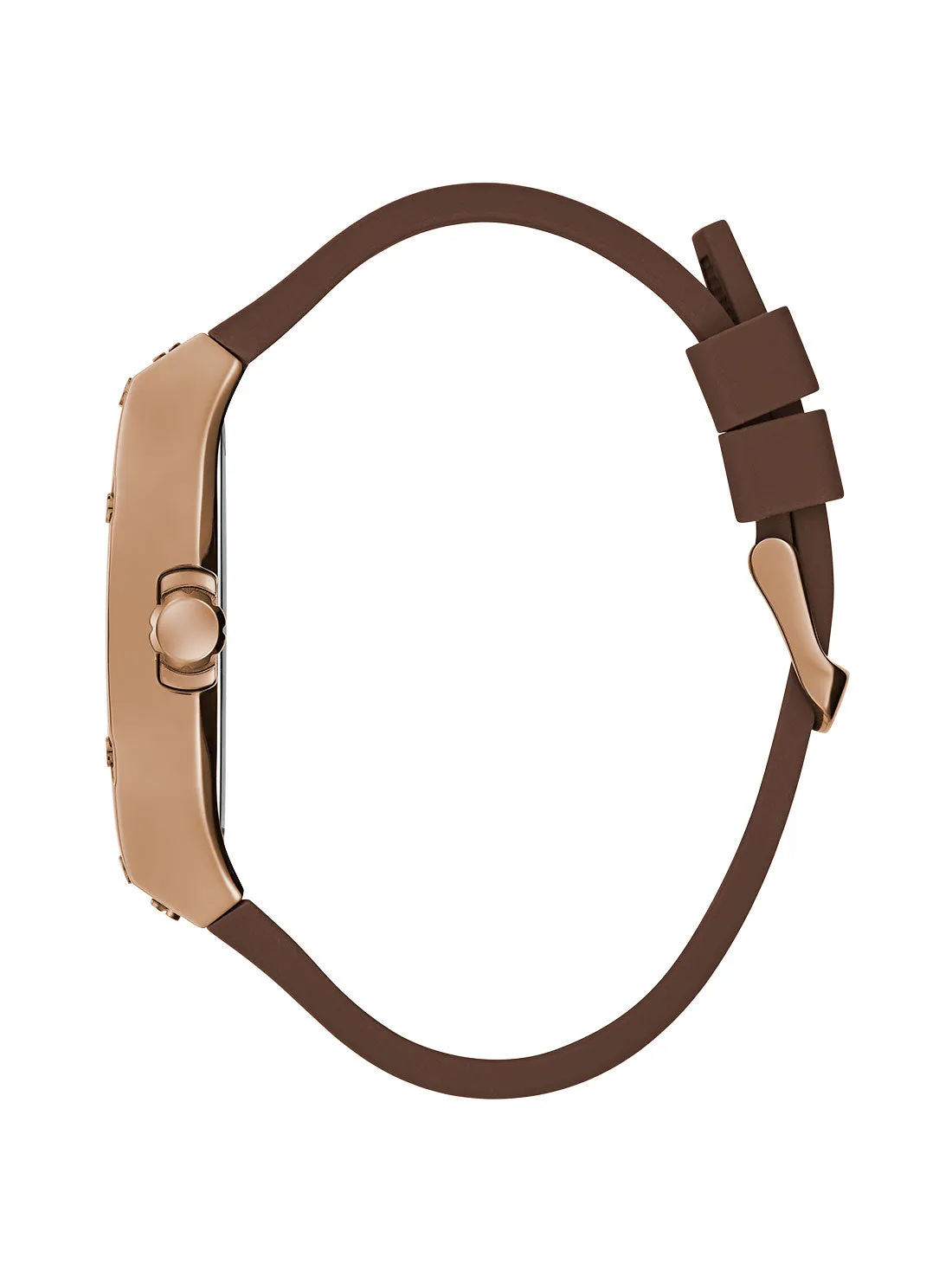 Brown Falcon Silicone Watch Guess