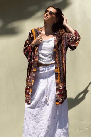By Jaase SIENNA BELLE Aztec Print Kimono