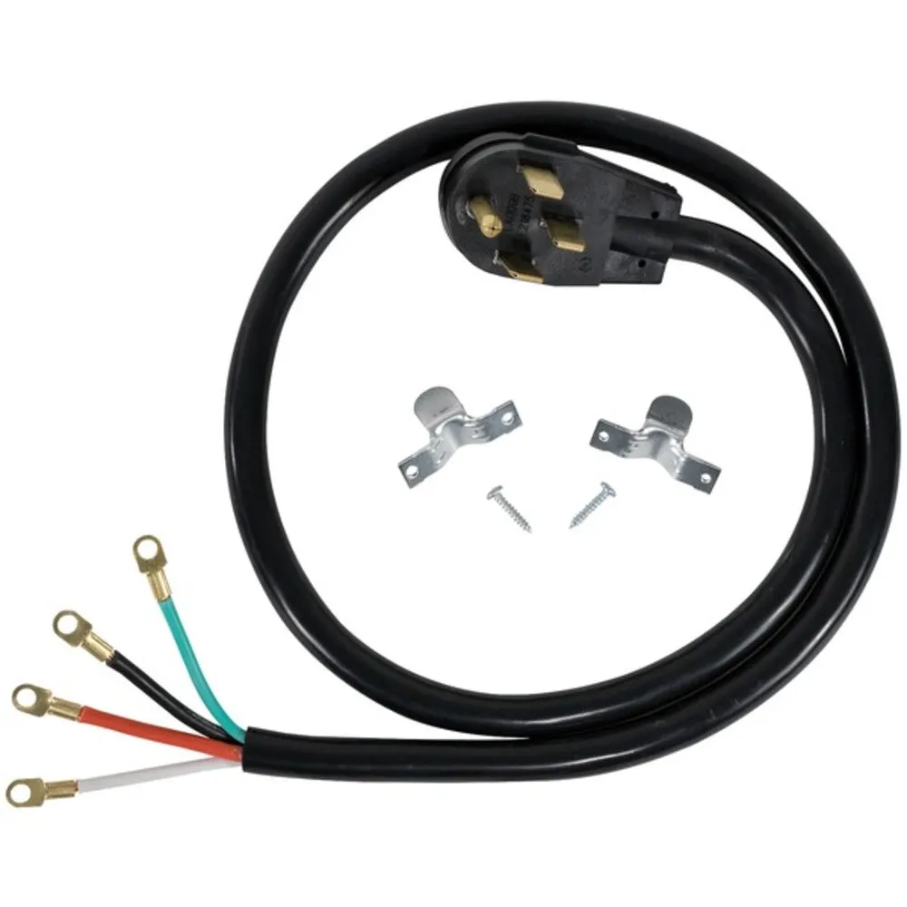 Certified Appliance Accessories 90-2064 4-Wire Eyelet 40-Amp Range Cord, 6ft
