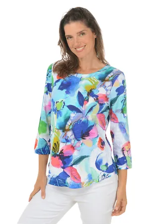 Charlotte Slub Knit Curved Hem Top