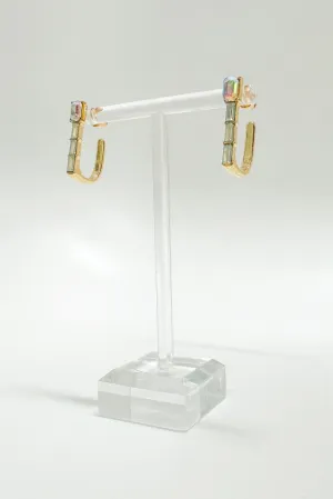 Cressidah Gemstone Huggie Hoops