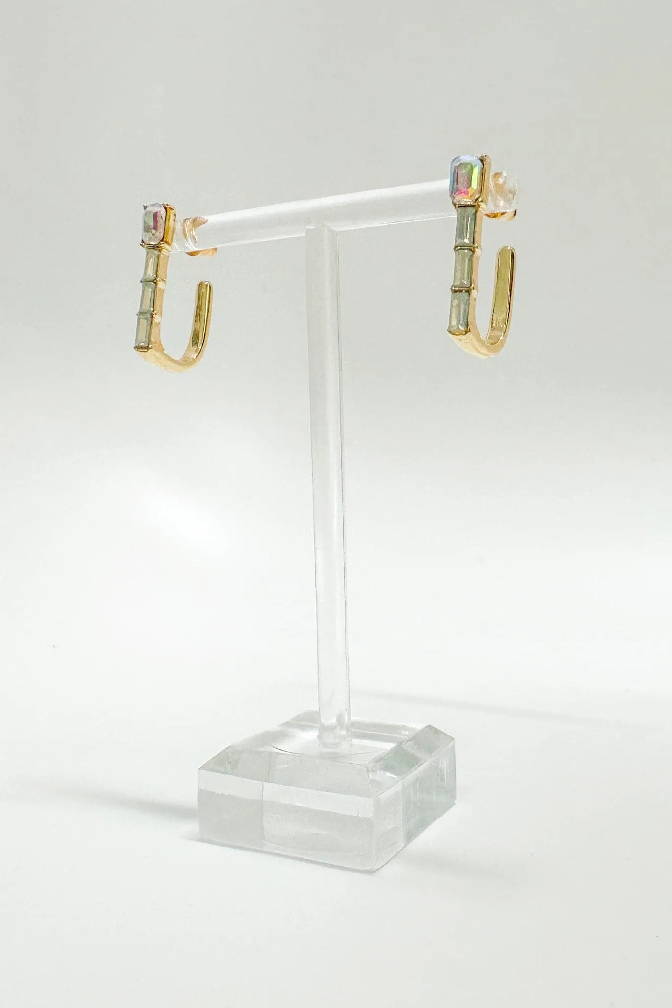 Cressidah Gemstone Huggie Hoops