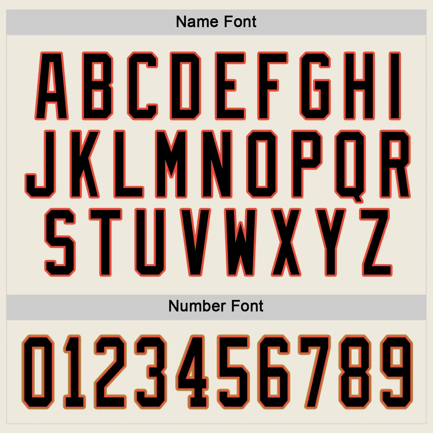 Custom Cream Black-Orange Hockey Jersey FansIdea