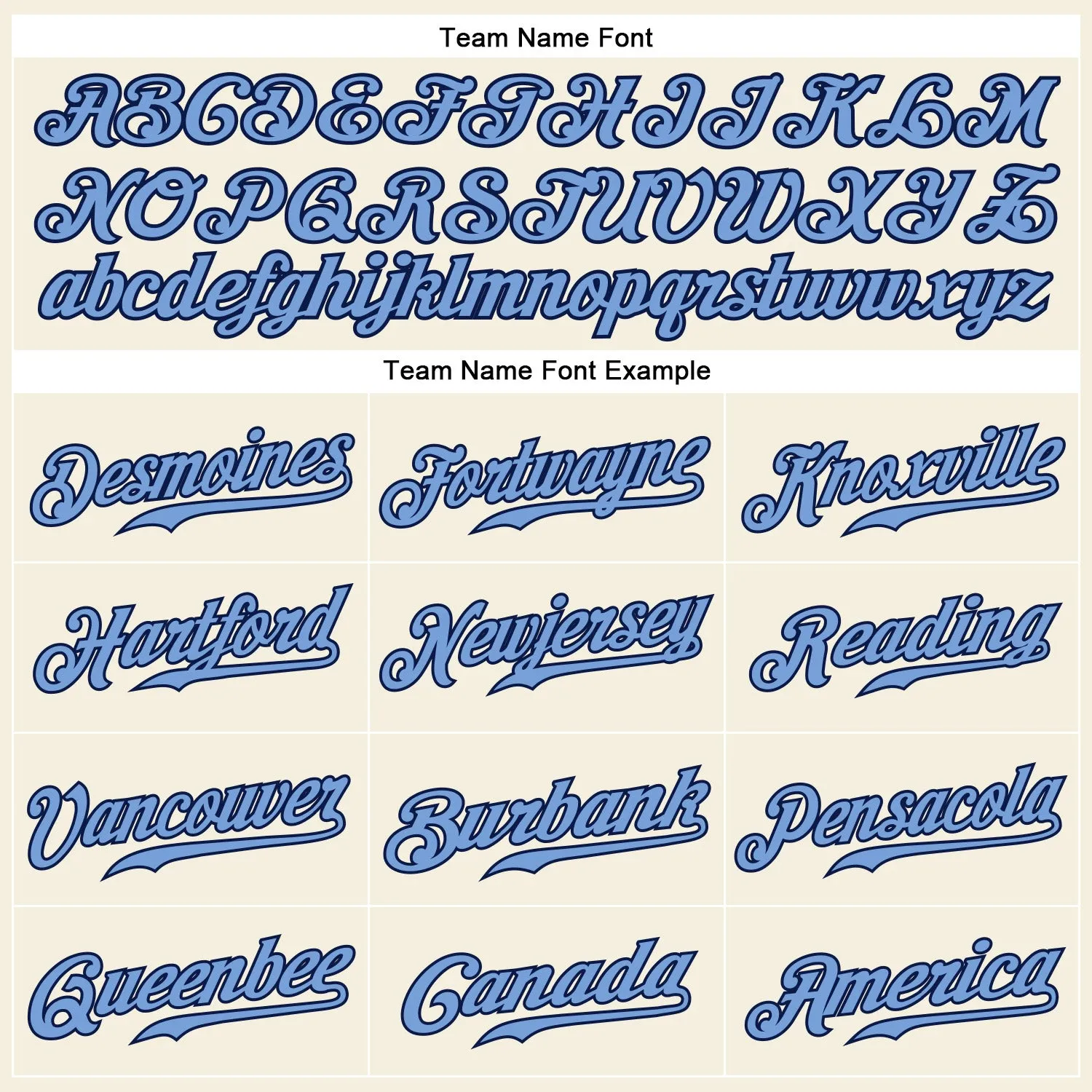 Custom Cream Navy Pinstripe Light Blue-Navy Authentic Baseball Jersey FansIdea