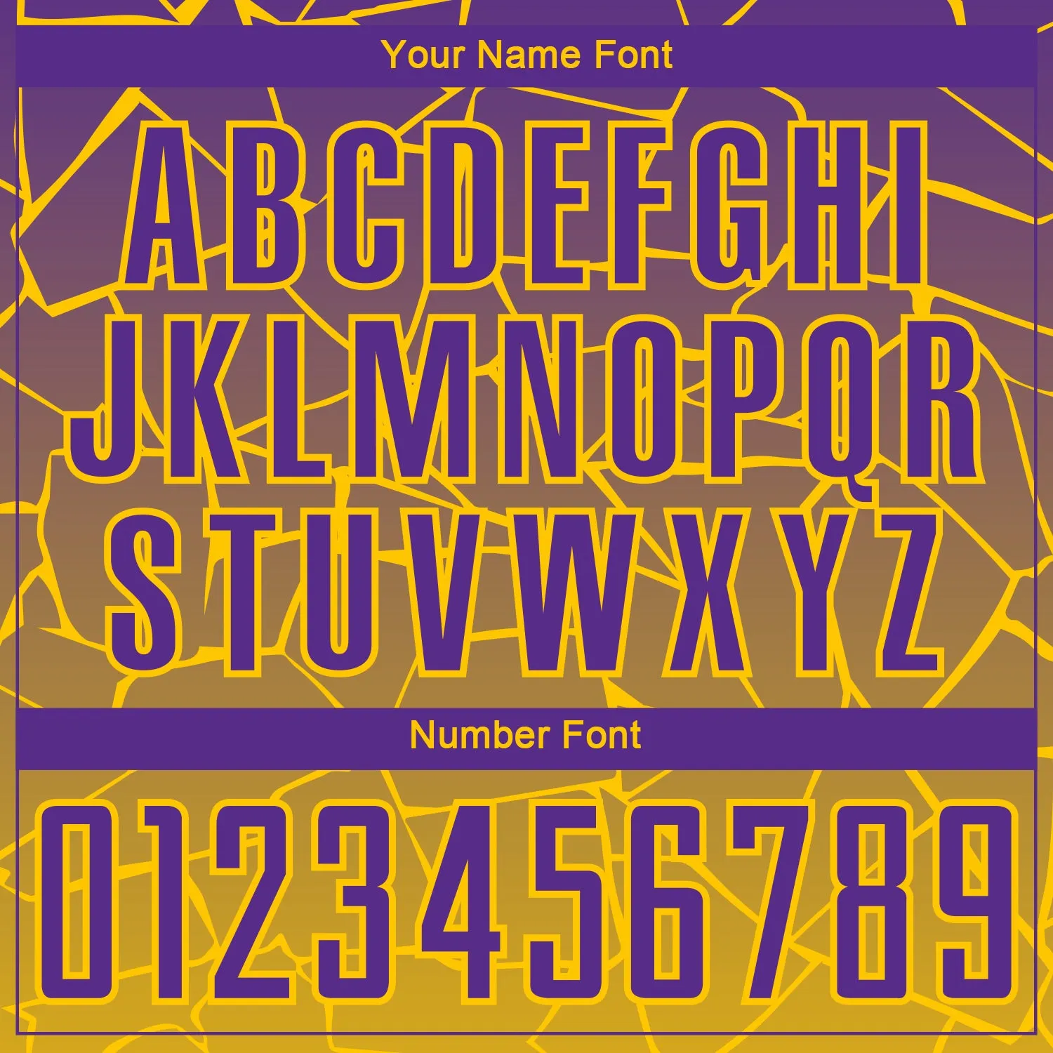 Custom Gold Purple Lines Sublimation Soccer Uniform Jersey FansIdea