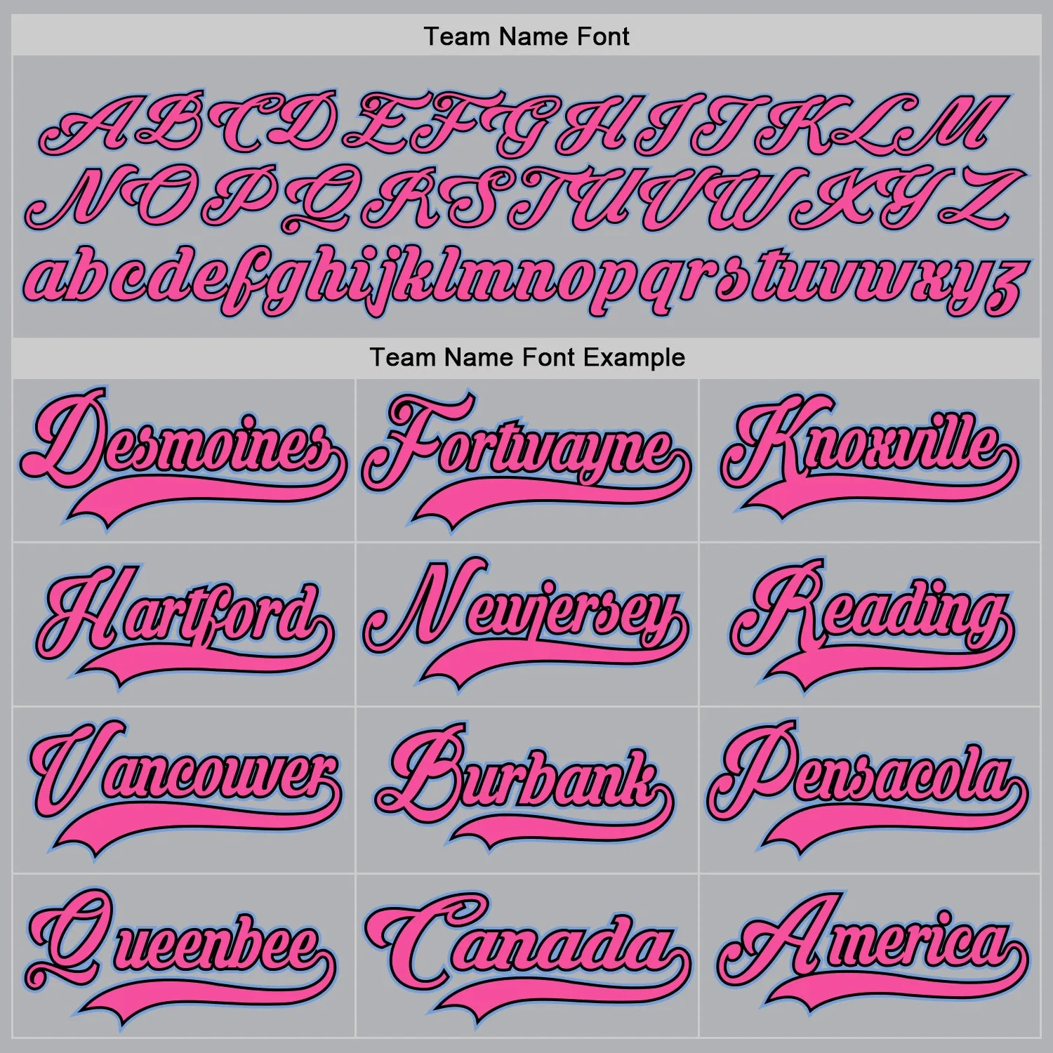 Custom Gray Light Blue Black-Pink Hockey Jersey FansIdea