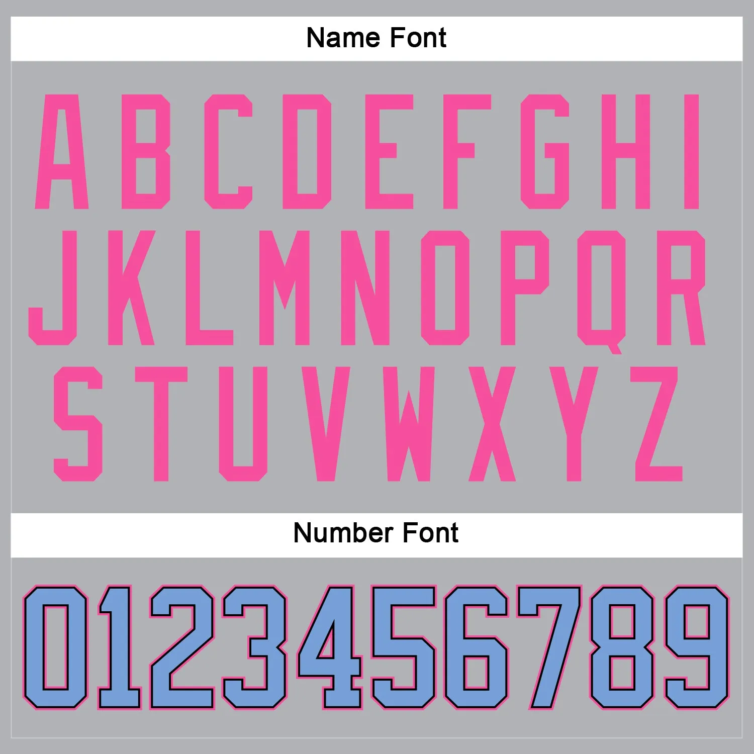 Custom Gray Light Blue Black-Pink Hockey Jersey FansIdea