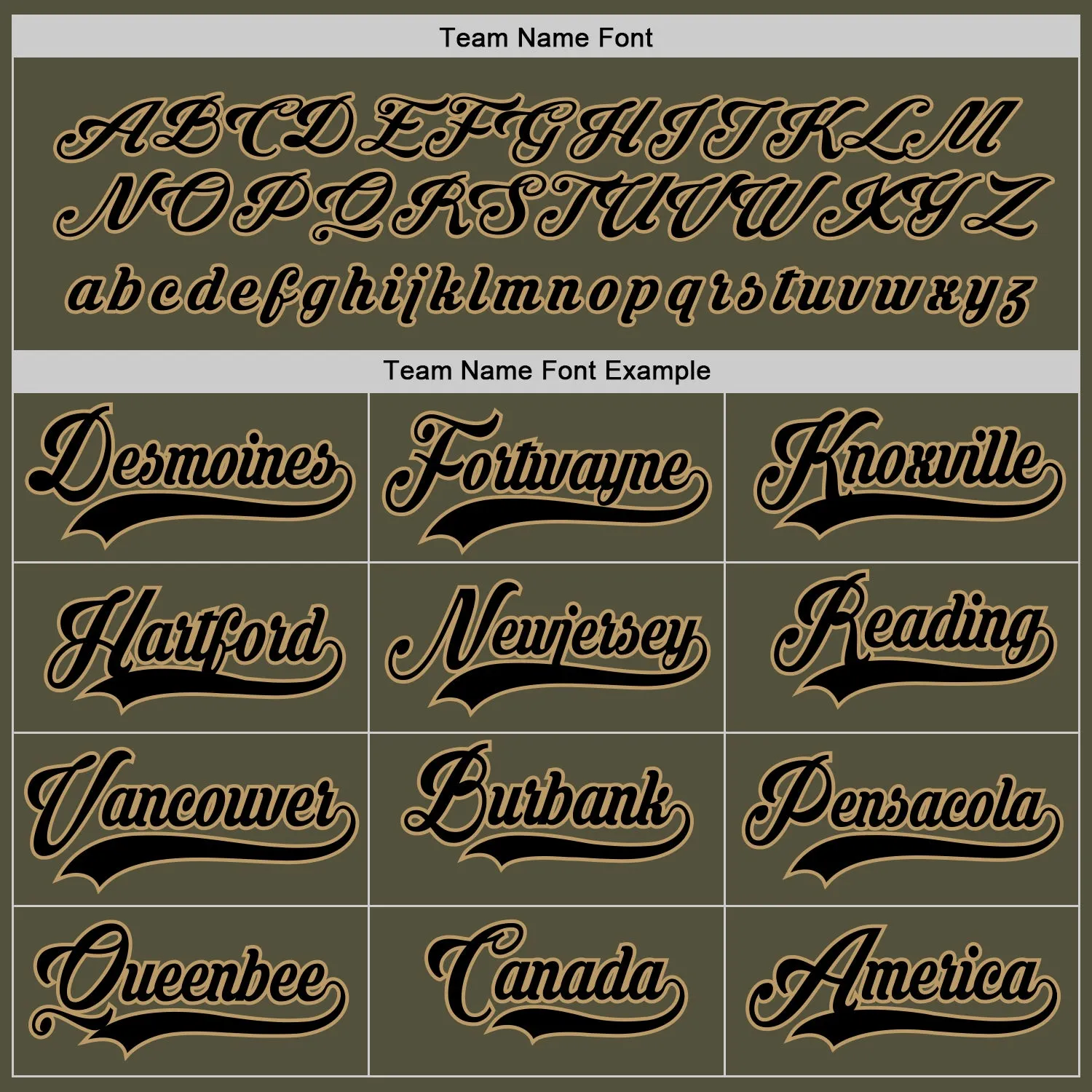 Custom Olive Black-Old Gold Salute To Service Hockey Jersey FansIdea