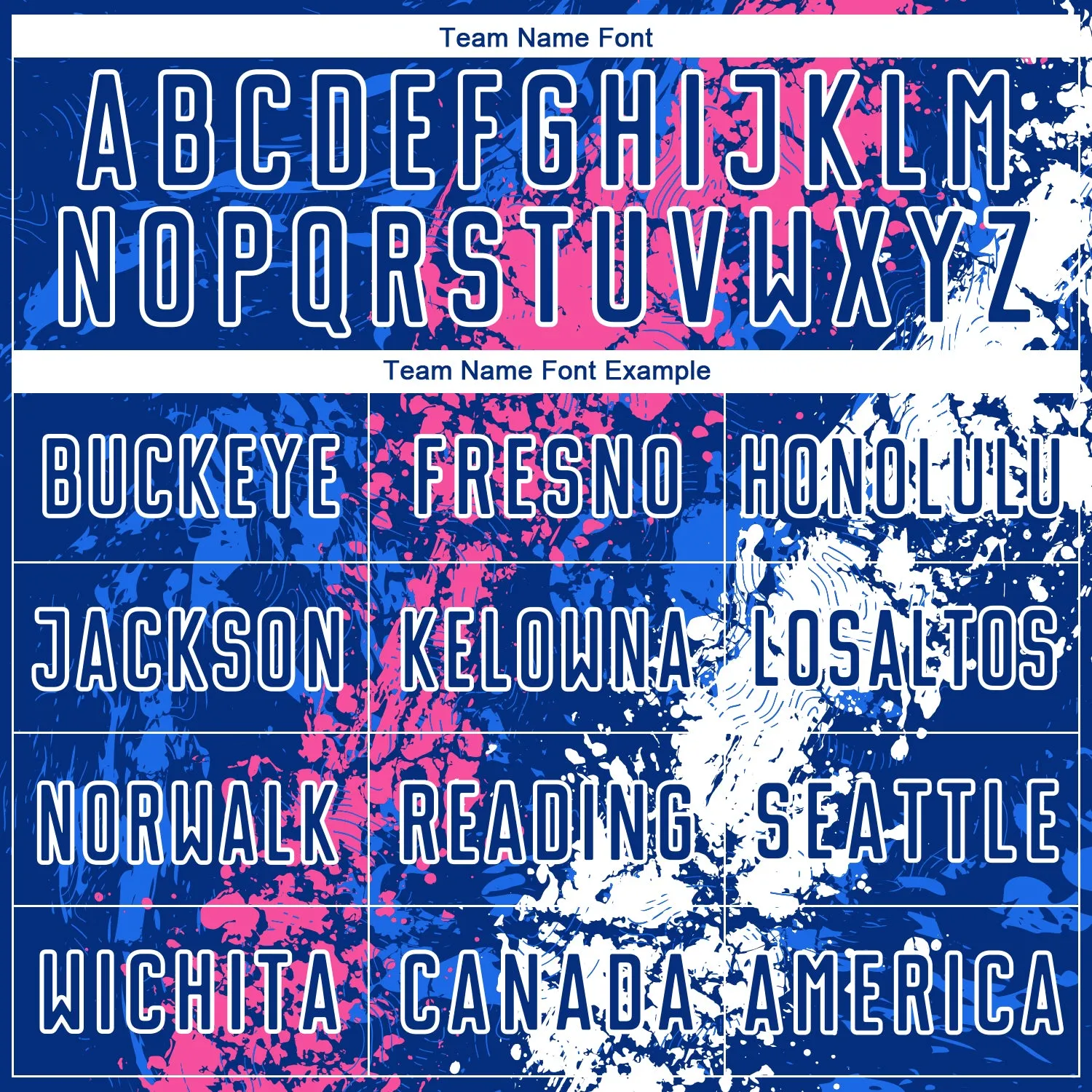 Custom Royal Pink-White Dripping Splatter Art Sublimation Soccer Uniform Jersey FansIdea