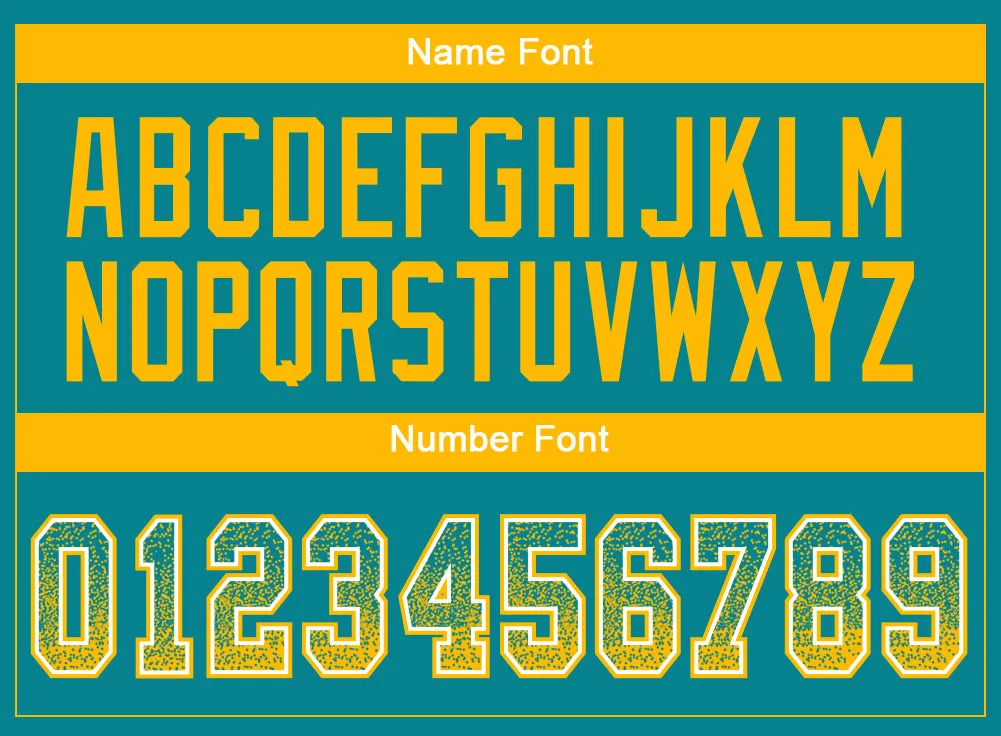 Custom Teal Gold-White Mesh Drift Fashion Football Jersey FansIdea