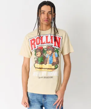 Doorbuster Cheech & Chong Rollin Homies Short Sleeve Tee - Khaki  Stylish & Comfortable