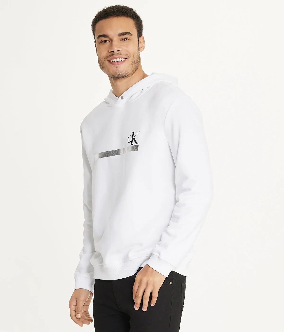Doorbuster Long Sleeves Foil Stripe Hoodie  Almost Sold Out!