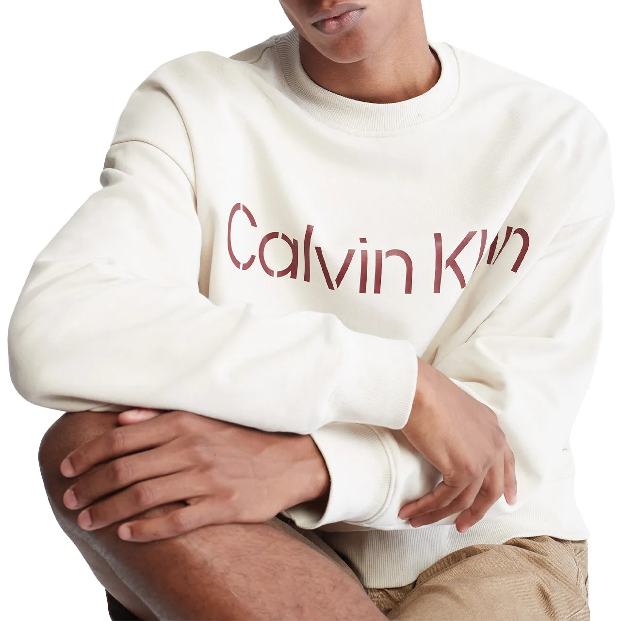 Editors Pick Long Sleeves Relaxed Stencil Crewneck Sweatshirt  Almost Sold Out!