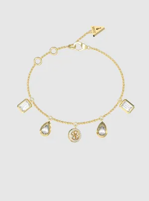 Gold 5 Charms Bracelet Guess