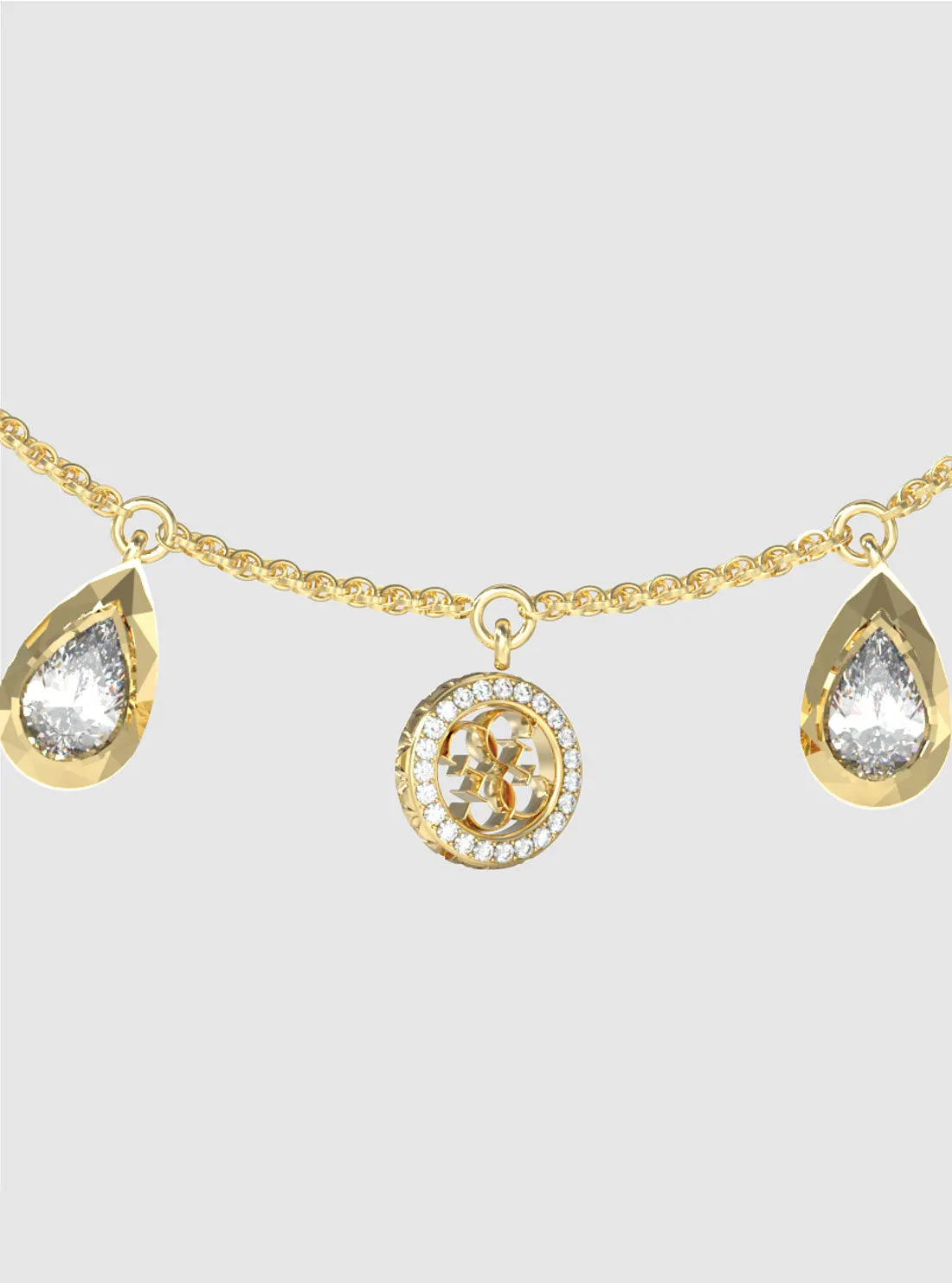 Gold 5 Charms Bracelet Guess