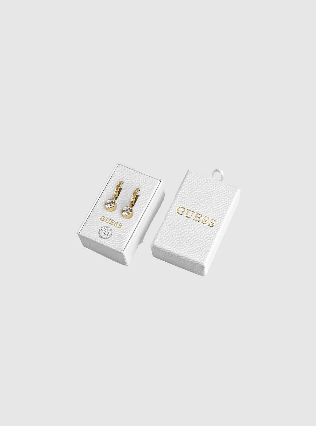 Gold Crystal Huggies Guess