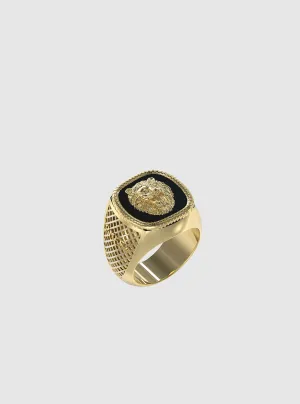 Gold Lion Coin Ring Guess