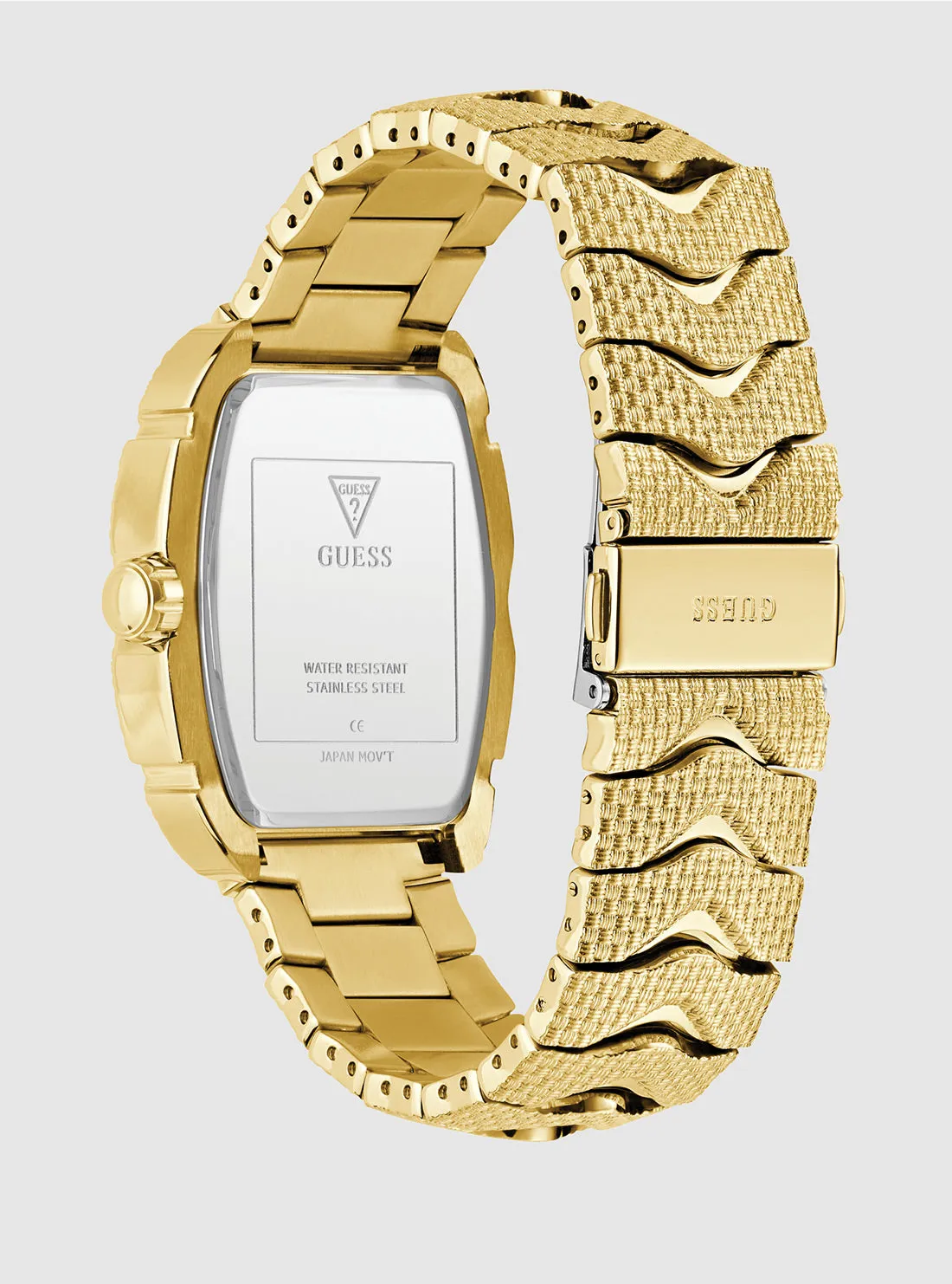 Gold Nile Textured Watch Guess