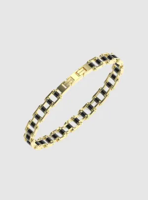 Gold Silver Bicycle Chain Bracelet Guess
