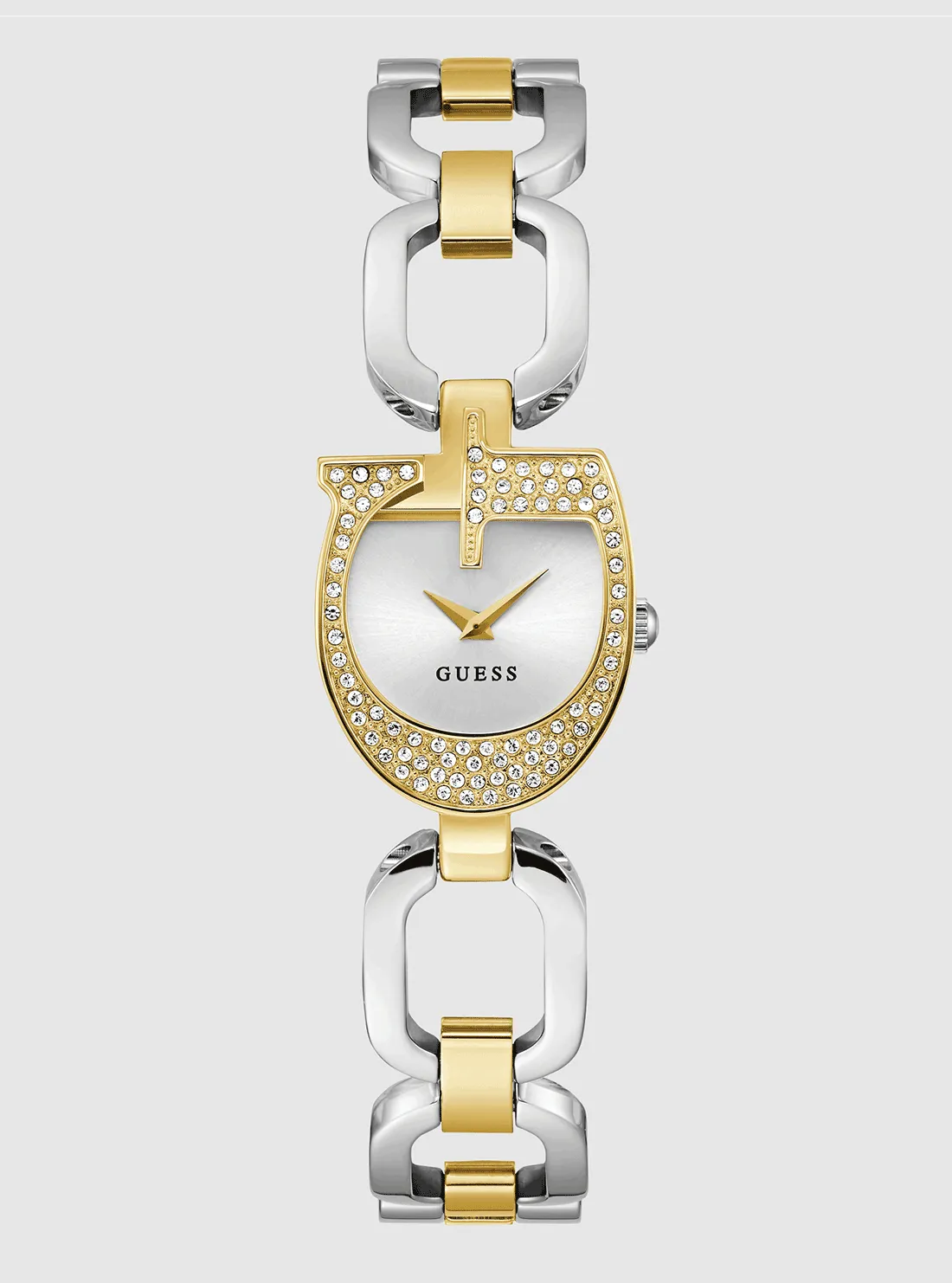 Gold Silver Gia Crystal Watch Guess