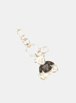 Gold Teddy Keyring Guess