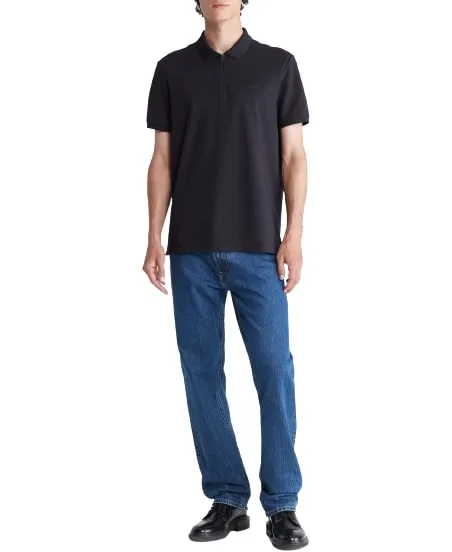 Insta-Worthy Ss Tech Zip Polo Black  Last Few Pieces!
