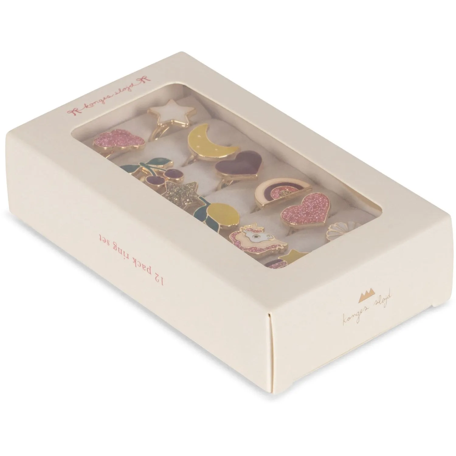 Konges Sljd 12-Pak Ring Set Multi Color