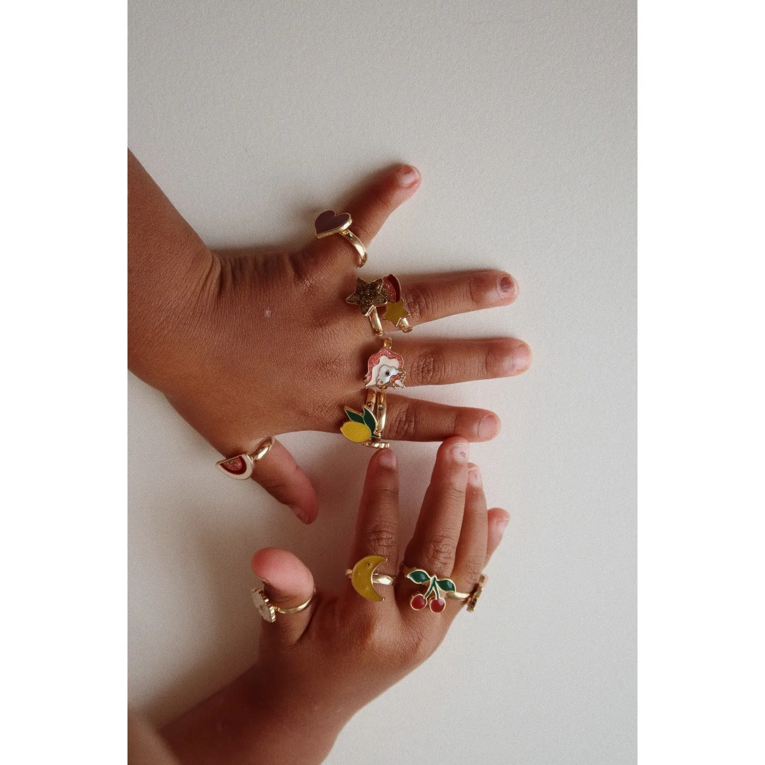 Konges Sljd 12-Pak Ring Set Multi Color