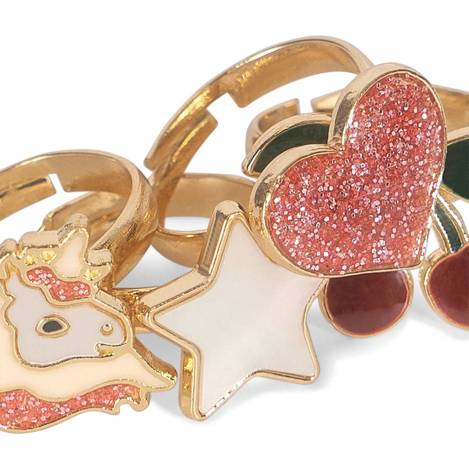 Konges Sljd 12-Pak Ring Set Multi Color