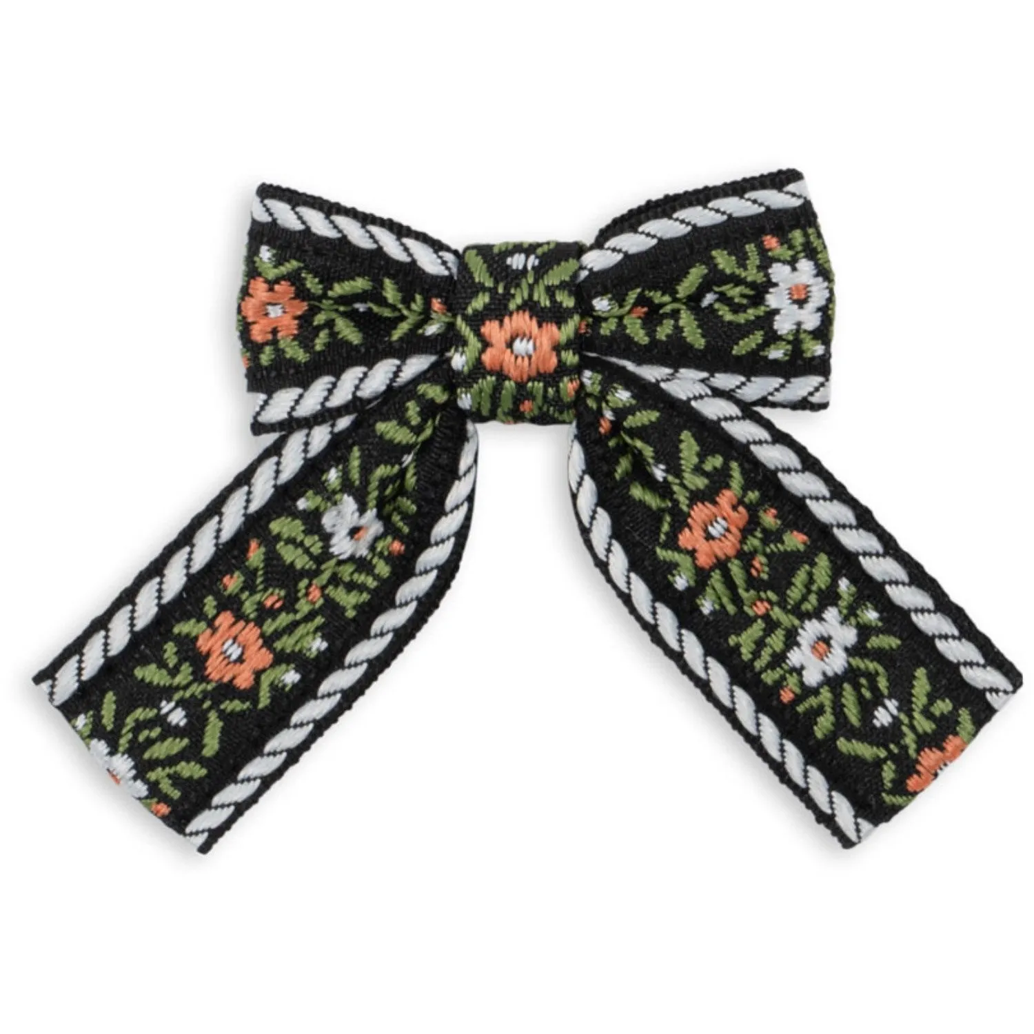 Konges Sljd Beige/Black 4 Pack Bow Hair Clips