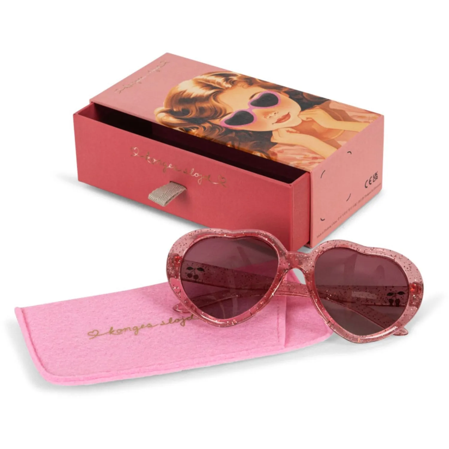 Konges Sljd Cherry Glitter Sunglasses Junior Heart