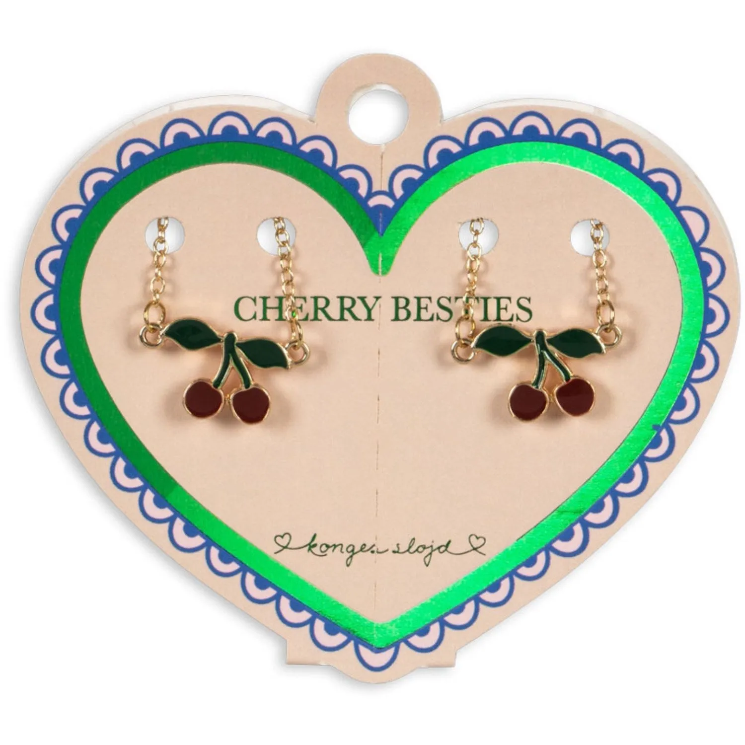 Konges Sljd Gold 2 Pack Cherry Bestie Bracelets