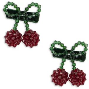 Konges Sljd Red/Glitter 2 Pack Cherry Hair Clip