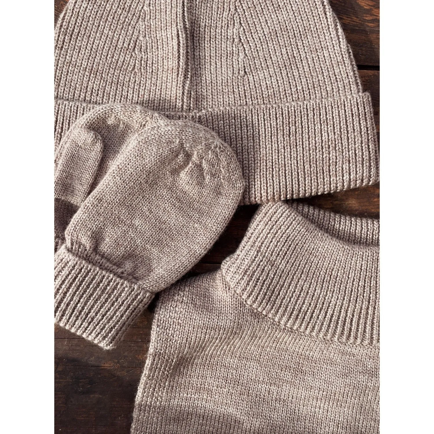 Konges Sljd Soft Brown Louli Mittens