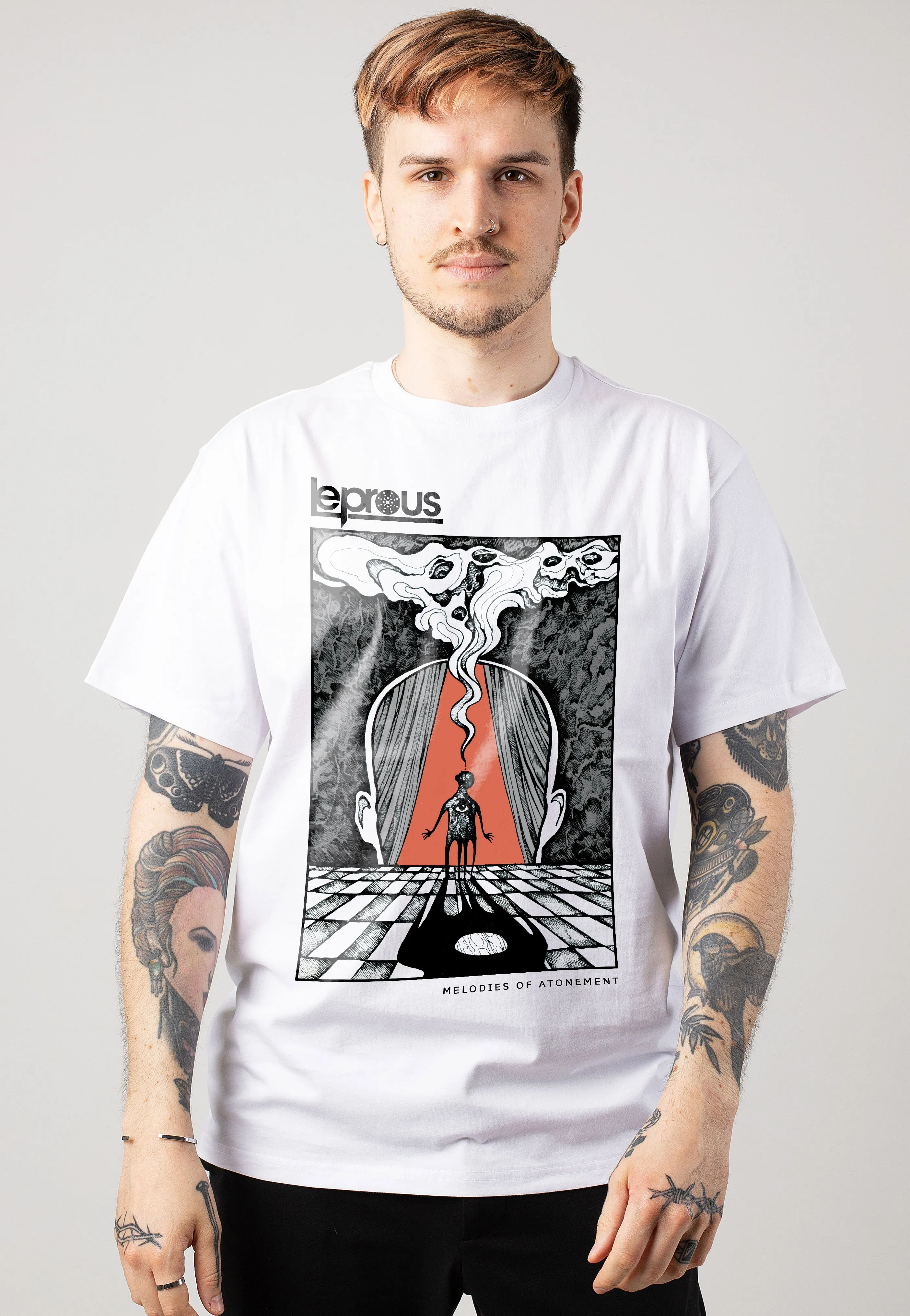 Leprous - Melodies Of Atonement White - T-Shirt