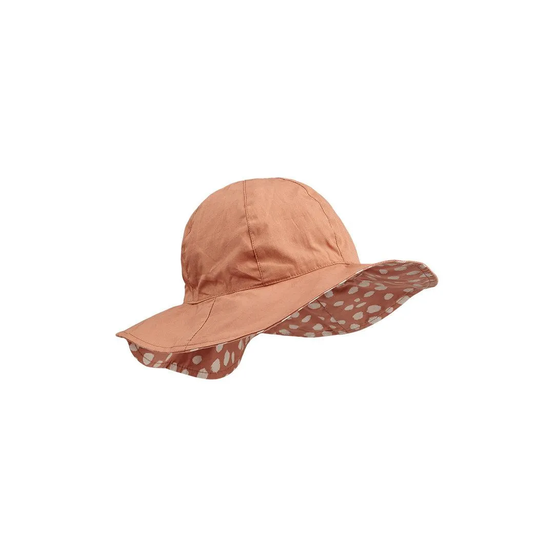 Liewood Amelia Reversible Sun Hat - Leo Spots - Tuscany Rose