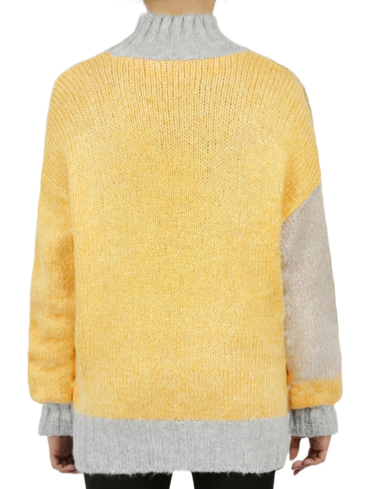 Luxury Feel Color Block Tunic Sweater  Last Chance!